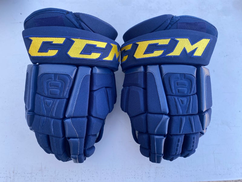 CCM HGCL Crazy Light Pro Stock 14" Hockey Gloves Blues 3530