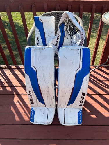 Custom Pro Stock  Bauer Supreme Shadow Goalie Leg Pads (Used)