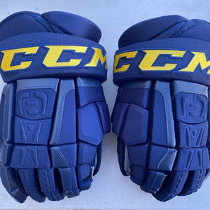 CCM HGCL Crazy Light Pro Stock 15”  Hockey Gloves Blues 6935