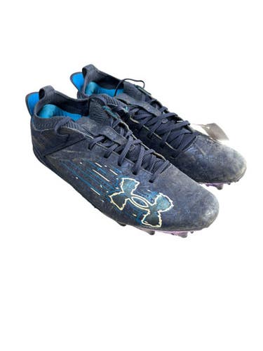 Used Under Armour Adult FB Cleats Navy Blue Senior 11.5 11833-S000165899