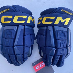 CCM HGCL Crazy Light Pro Stock Hockey Gloves Blues 1391
