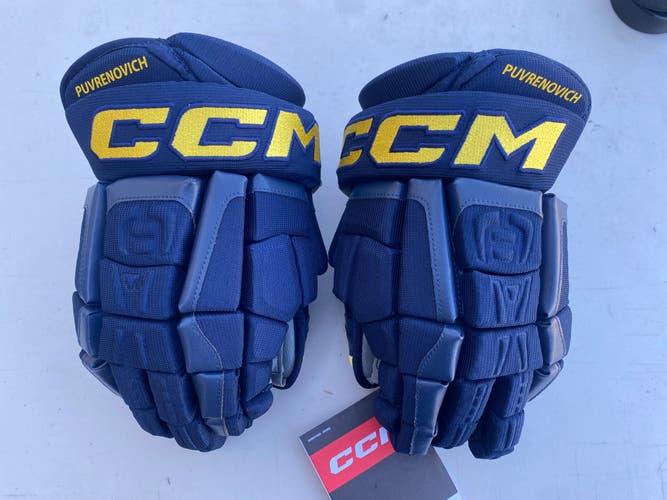 CCM HGCL Crazy Light Pro Stock Hockey Gloves Blues 1391