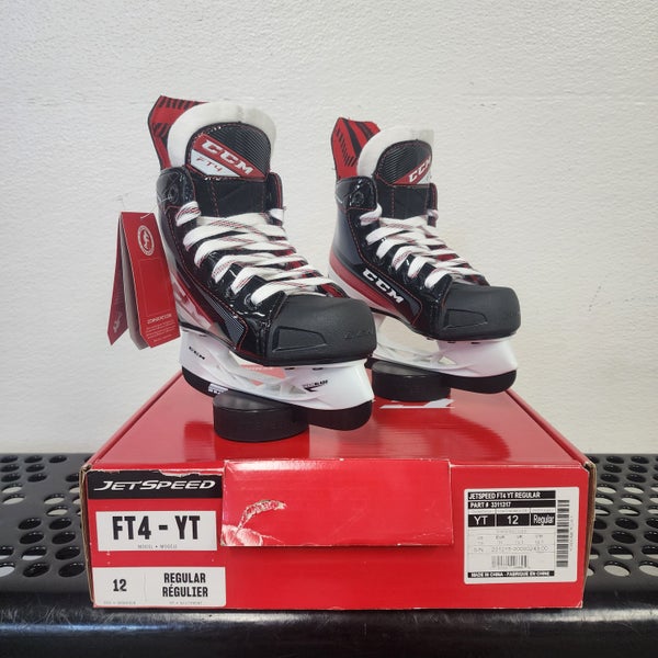CCM JetSpeed FT4 Youth Hockey Skates - Size 12 (New)