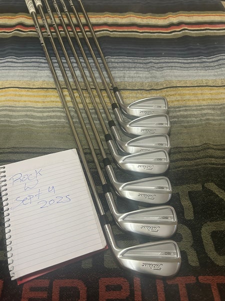 Titleist 2023 T150 Right Handed Iron Set Stiff Flex (4 Clubs) #7 - #9, PW Steel Shaft (New)