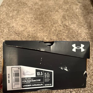 White Men's Size M 10.5 (W 11.5) Adult Under Armour Blur Low Top (New)