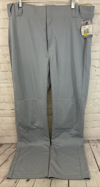 Russell Athletic 234DBMK Men's 100% Polyester Baseball Pants Grey XL