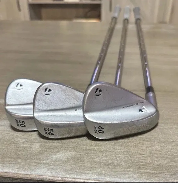 TaylorMade Milled Grind 3 Wedge Set 50* SB 9 | 54* SB 11 | 60* LB 08 LH Steel