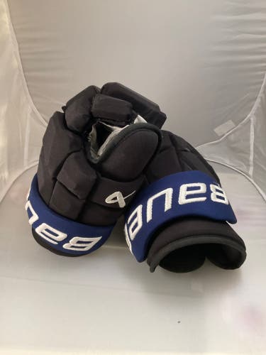 NHL TORONTO DREW KAMPF Bauer Mach Gloves 14" Pro Stock (Used)