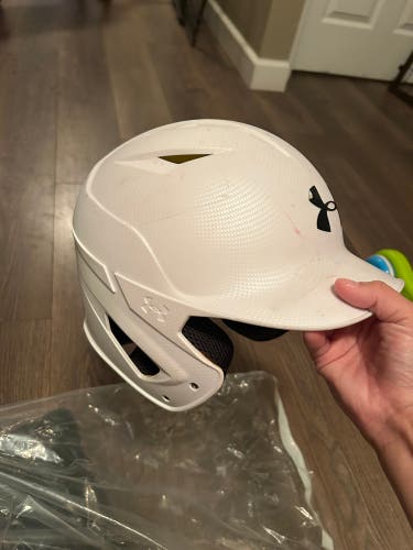 Under Armour Batting Helmet (New) white baseball