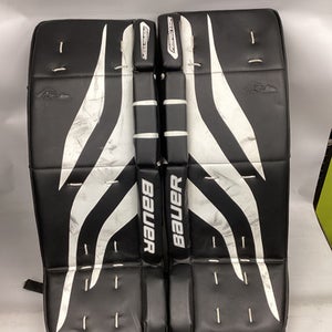Used Bauer REACTOR Goalie Leg Pads Junior Black 28" 11851-S000037609