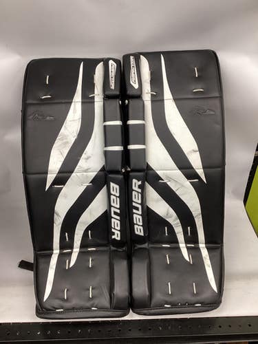 Used Bauer REACTOR Goalie Leg Pads Junior Black 28" 11851-S000037609