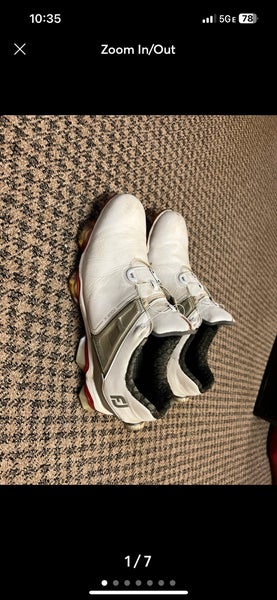 Men's Size M 10.5 (W 11.5) Footjoy Tour-S Golf Shoes (Used)