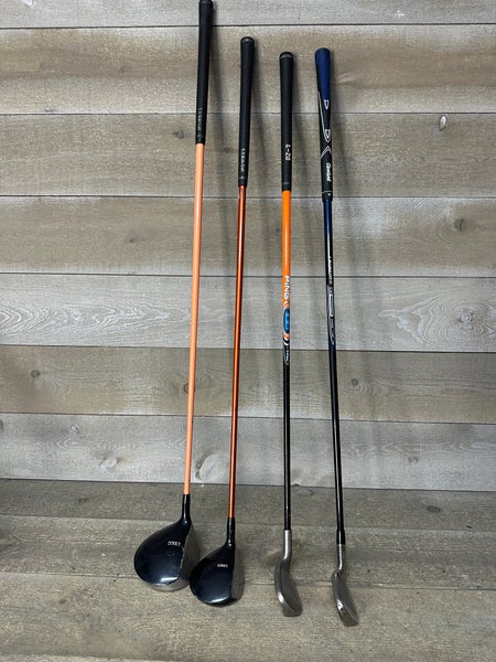 US Kids Golf Mixed Club Set UL-24 42-48" Driver FW 7/8 9 Irons RH Ping Cleveland