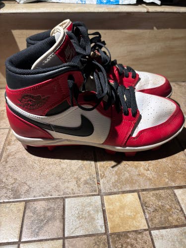 Men's Size M 9.5 (W 10.5) Air Jordan High Top Molded Cleats (Used)