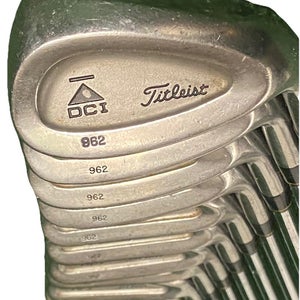 Titleist DCI 962 Iron Set 2-PW,GW RH Rifle 6.0 Stiff Steel 5i 37.5" Good Grips