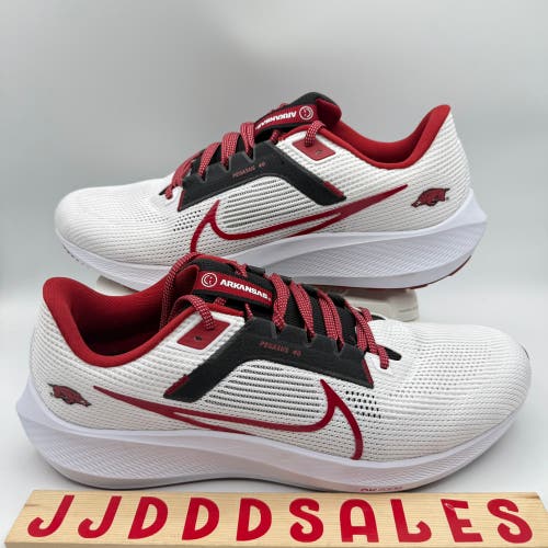 Nike Air Zoom Pegasus 40 Arkansas Razorbacks White DZ5991-100 Men’s Sz 14
New Without Box