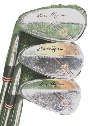Ben Hogan Riviera Wedge Set 52*8 Gap, 56*12 Sand, 60*4 Lob LH Apex Stiff Steel