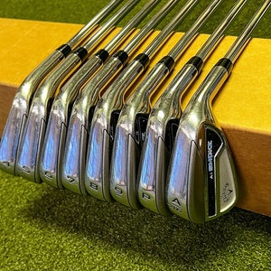 Used RH Callaway Paradym Ai-Smoke Irons 4-PW/AW 95g Stiff Flex Steel Golf Set