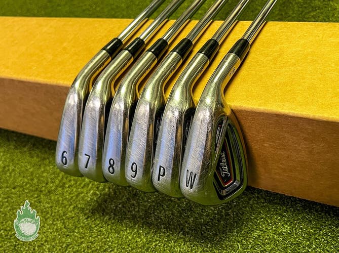 Used Right Handed Titleist AP1 716 Irons 6-PW/GW S300 Stiff Steel Golf Set