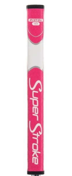 SuperStroke Zenergy Pistol 1.0 Putter Grip (Pink/White, 1.14", 83g) Golf NEW