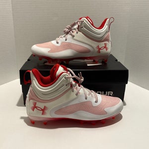 Under Amour Command MC Mid Lacrosse Cleats 3025639-101 size 8.5