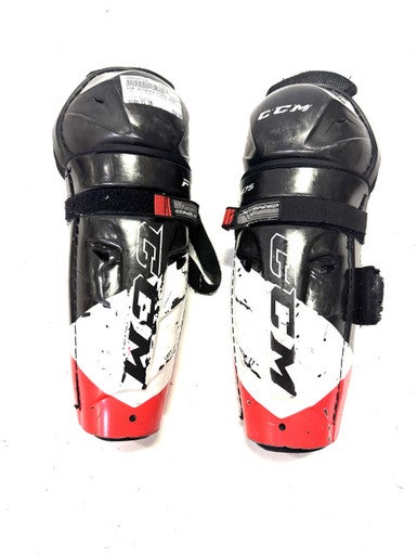 Used CCM JETSPEED FT475 SHIN Junior Shin Guards Black 11" 11860-S000297326