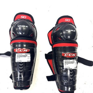 Used CCM 90 Junior Shin Guards Black 9" 11860-S000297334