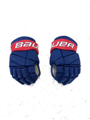 Used Bauer VAPOR ELITE AMERKS Intermediate Gloves Navy Blue 12" 11860-S000297336