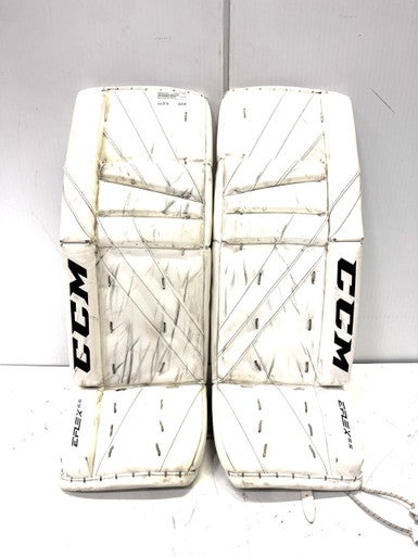 Used CCM EFLEX5.5 Goalie Leg Pads Junior White 30" 11860-S000297354