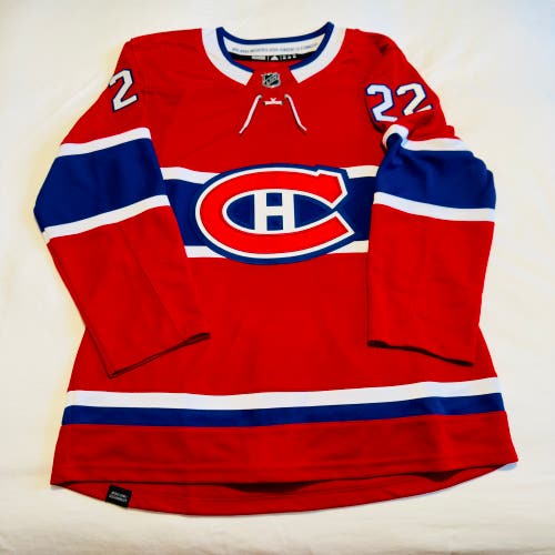 Montreal Canadiens Adidas Primegreen NHL Jersey Men’s Size 44 #22 Cole Caufield