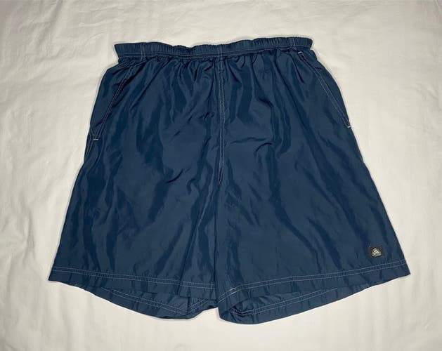 Vtg Nike ACG Mens Outdoors Active Lined Athletic Shorts Blue Size L Zip Pockets