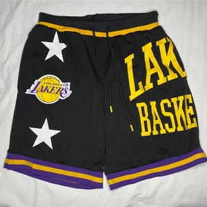 Los Angeles Lakers NBA Team Black Ultra GAME Basketball Shorts size Men's XS
