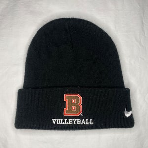 Brown University Volleyball Nike Beanie Black Hat Player Athlete Exclusive