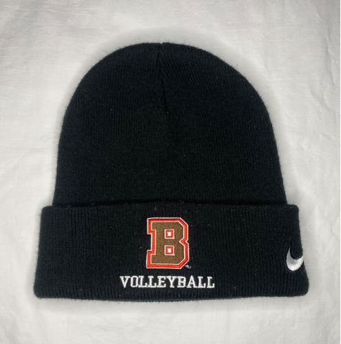 Brown University Volleyball Nike Beanie Black Hat Player Athlete Exclusive