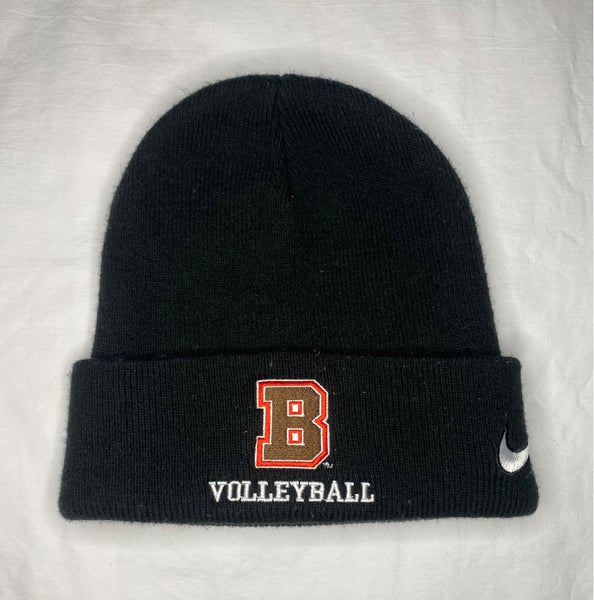 Brown University Volleyball Nike Beanie Black Hat Player Athlete Exclusive