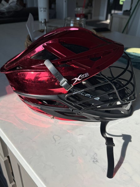 Cascade XRS Pro Helmet. Red Chrome