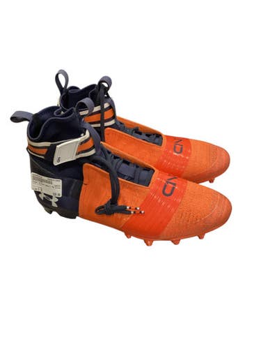 Used Under Armour Adult FB Cleats Orange Senior 16 11884-S000052416
