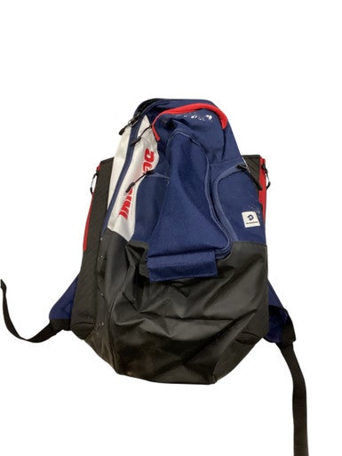 Used Demarini VOODOO OG BB/SB Player Backpack White/Red/Navy 11884-S000052411