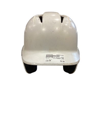 Used Marucci WHITE BASEBALL HELMET Batting Helmet No Mask White SM 11884-S000052395