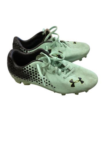Used Under Armour Soccer Cleats Green Youth 07.0 11884-S000052396