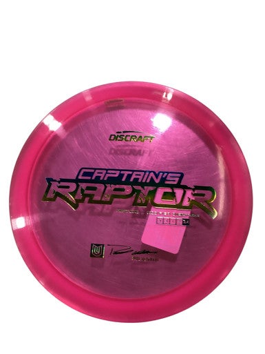 Used Discraft CAP RAPTOR Disc Golf Driver Pink 11884-S000052361