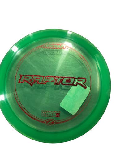 Used Discraft RAPTOR Disc Golf Driver Green 11884-S000052356