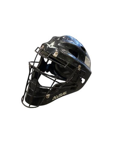 Used All Star CATCHERS HELMET Catchers Helmet w/Mask Black MD 11884-S000052321