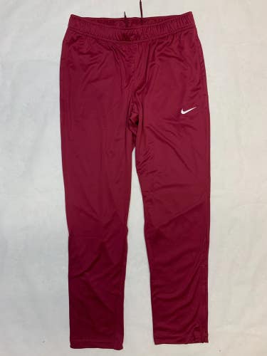 Nike Training Full Length Relentless Pant Women's M Maroon Red HF6904 Pockets