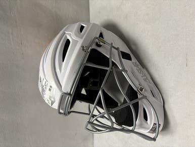 Used All Star CATCHERS HELMET Catchers Helmet w/Mask White SM 11490-S000265616