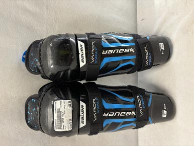 Used Bauer VAPOR VOLT Junior Shin Guards Black 9" 11490-S000265613