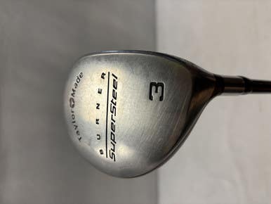 Used Taylormade BURNER SUPERSTEEL Mens Fairway Wood RH 3 Wood 11490-S000265597