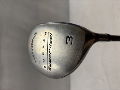 Used Taylormade BURNER SUPERSTEEL Mens Fairway Wood RH 3 Wood 11490-S000265597