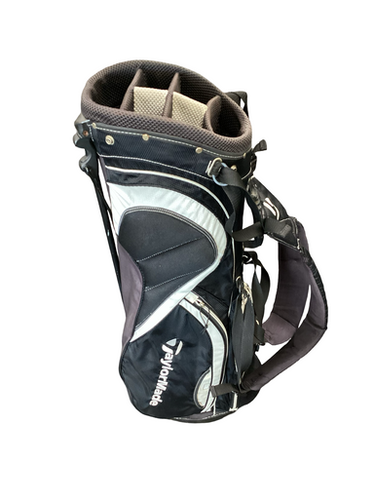 Used Taylormade BLACK AND WHITE Mens Stand Bag Black 11613-S000167648