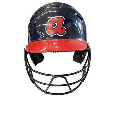 Used Schutt HELMET Batting Helmet w/Mask Navy Blue MD 11760-S000081824